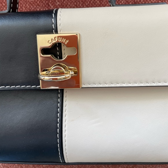 Cafune Stance Wallet Crossbody Bag - Black White Two Tone - Retail $433. - Picture 8 of 13